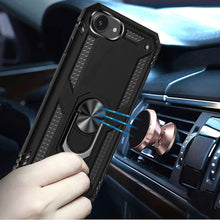 For iPhone 16e Case Magnetic Ringstand with Holster Clip Combo + Tempered Glass