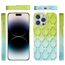 For iPhone 14 PRO MAX 6.7 in. Case Bling Diamond Pattern Thick Silicone Cover
