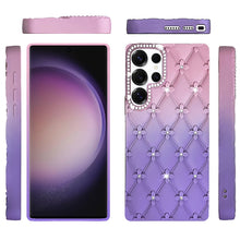 For Samsung S23 Ultra Case Bling Diamond Pattern Thick Rubber Phone Cover