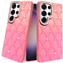 For Samsung S23 Ultra Case Bling Diamond Pattern Thick Rubber Phone Cover