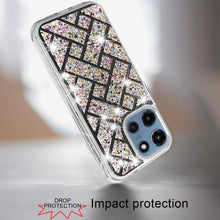 For Moto G 2025 Case Cute Shimmering Bling Hybrid Phone Cover + Tempered Glass
