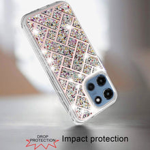 For Moto G 2025 Case Cute Shimmering Bling Hybrid Phone Cover + Tempered Glass