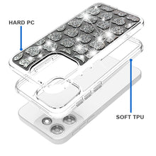 For Moto G 2025 Case Cute Shimmering Bling Hybrid Phone Cover + Tempered Glass