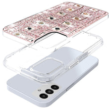 For Samsung S25+/S24+ Case Shimmering Bling Hybrid Phone Cover + Tempered Glass
