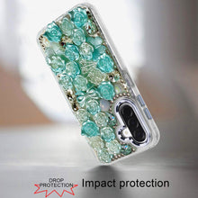 For Samsung A17 5G Case Roses Arrangement 3D Bling Phone Cover + Tempered Glass
