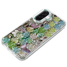 For Samsung A17 5G Case Roses Arrangement 3D Bling Phone Cover + Tempered Glass