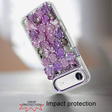 For iPhone Air Case Full Roses Arrangement 3D Bling Phone Cover + Tempered Glass