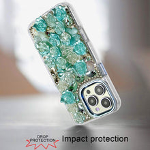 For iPhone 16 PRO MAX Case Roses Arrangement 3D Bling Cover + Tempered Glass