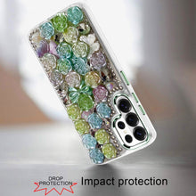 For Samsung S26 Ultra Case Roses Arrangement 3D Bling Cover + Tempered Glass