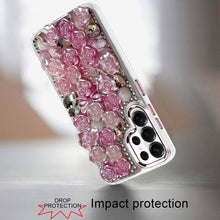 For Samsung S26 Ultra Case Roses Arrangement 3D Bling Cover + Tempered Glass