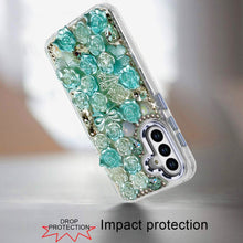 For Samsung S25 FE Case Roses Arrangement 3D Bling Phone Cover + Tempered Glass
