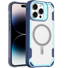 For iPhone 14 PRO MAX 6.7 in. Case Rugged Magnetic Circle Rear Camera Lens Stand