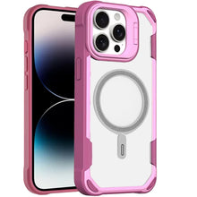 For iPhone 14 PRO MAX 6.7 in. Case Rugged Magnetic Circle Rear Camera Lens Stand