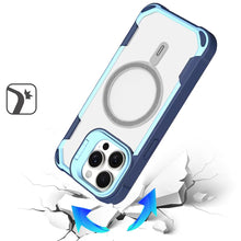 For iPhone 15 Pro Max Case Rugged Magnetic Circle Lens Stand + 2 Tempered Glass