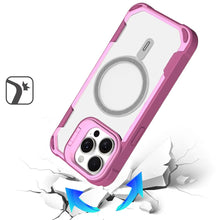 For iPhone 15 Pro Max Case Rugged Magnetic Circle Lens Stand + 2 Tempered Glass