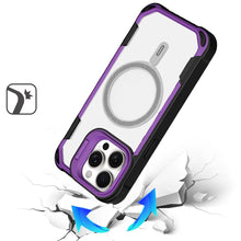 For iPhone 15 Pro Max Case Rugged Magnetic Circle Lens Stand + 2 Tempered Glass
