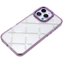 For iPhone 14 PRO MAX 6.7 in. Case Gem Rhinestone Bling Diamond Pattern Cover