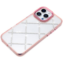 For iPhone 14 PRO MAX 6.7 in. Case Gem Rhinestone Bling Diamond Pattern Cover