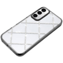 For Samsung A16 5G Case Gem Bling Diamond Pattern Phone Cover + Tempered Glass