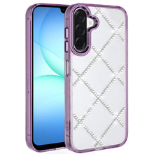 For Samsung A17 5G Case Crystal Gem Bling Diamond Pattern Cover + Tempered Glass