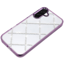 For Samsung A17 5G Case Crystal Gem Bling Diamond Pattern Cover + Tempered Glass