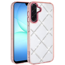 For Samsung A17 5G Case Crystal Gem Bling Diamond Pattern Cover + Tempered Glass
