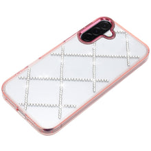 For Samsung A17 5G Case Crystal Gem Bling Diamond Pattern Cover + Tempered Glass