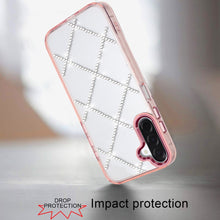 For Samsung A17 5G Case Crystal Gem Bling Diamond Pattern Cover + Tempered Glass