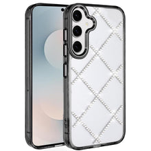 For Samsung S26+ Plus Case Gem Bling Diamond Pattern Cover + Tempered Glass