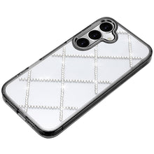 For Samsung S26+ Plus Case Gem Bling Diamond Pattern Cover + Tempered Glass