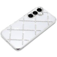 For Samsung S26+ Plus Case Gem Bling Diamond Pattern Cover + Tempered Glass