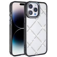 For iPhone 13 Pro Max 6.7 inch Case Gem Bling Diamond Pattern Rhinestone Cover