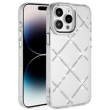 For iPhone 13 Pro Max 6.7 inch Case Gem Bling Diamond Pattern Rhinestone Cover