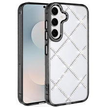 For Samsung S25 FE Case Crystal Gem Bling Diamond Pattern Cover + Tempered Glass