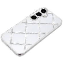 For Samsung S25 FE Case Crystal Gem Bling Diamond Pattern Cover + Tempered Glass