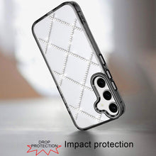 For Samsung S26 6.3" Case Gem Bling Diamond Pattern Cover + Tempered Glass