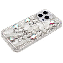 For iPhone 13 Pro Max 6.7 inch Case Bling Diamond Large Butterflies Phone Cover
