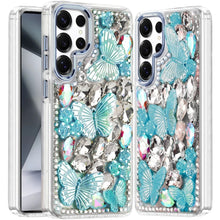 Samsung Galaxy S24 Ultra Case Bling Diamond Large Butterflies Phone Cover