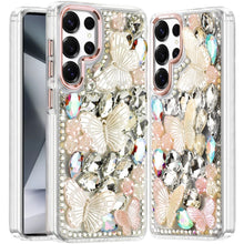 Samsung Galaxy S24 Ultra Case Bling Diamond Large Butterflies Phone Cover