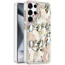 Samsung Galaxy S24 Ultra Case Bling Diamond Large Butterflies Phone Cover