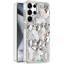 Samsung Galaxy S24 Ultra Case Bling Diamond Large Butterflies Phone Cover