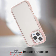 For iPhone 16 PRO MAX Case Bling Front and Back Border Trim + 2 Tempered Glass