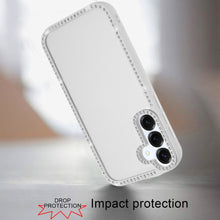 For Samsung S25/S24 Case Bling Front and Back Border Trim Cover + Tempered Glass