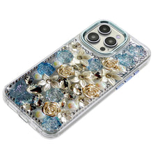 For iPhone 14 PRO MAX 6.7 in. Case Full Floral Arrangement 3D Bling Cute Cover