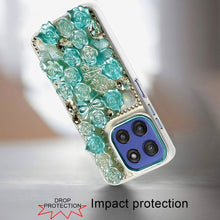 For Moto G Stylus 2025 Case Floral Arrangement 3D Bling Cover + Tempered Glass