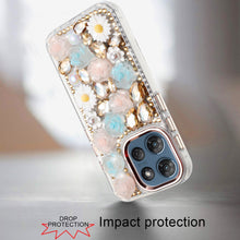 For Moto G 2025/2026/G Play 2026 Case 3D Bling Jewel Phone Cover +Tempered Glass