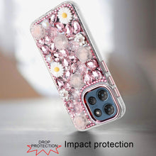 For Moto G 2025/2026/G Play 2026 Case 3D Bling Jewel Phone Cover +Tempered Glass