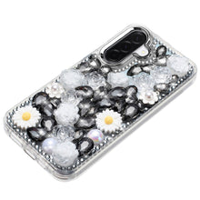 For Samsung A17 5G Case Full 3D Bling Rhinestone Jewel Cover + Tempered Glass