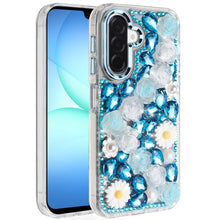 For Samsung A17 5G Case Full 3D Bling Rhinestone Jewel Cover + Tempered Glass