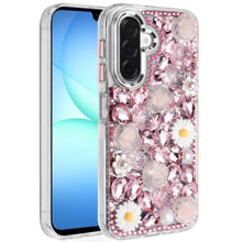 For Samsung A17 5G Case Full 3D Bling Rhinestone Jewel Cover + Tempered Glass